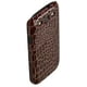 Étui Exian pour Samsung Galaxy S3 peau de crocodile - brun – image 2 sur 2