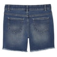 thumbnail image 2 of George Girls' Stretch Denim Short with Embroidered Rainbow, 2 of 2