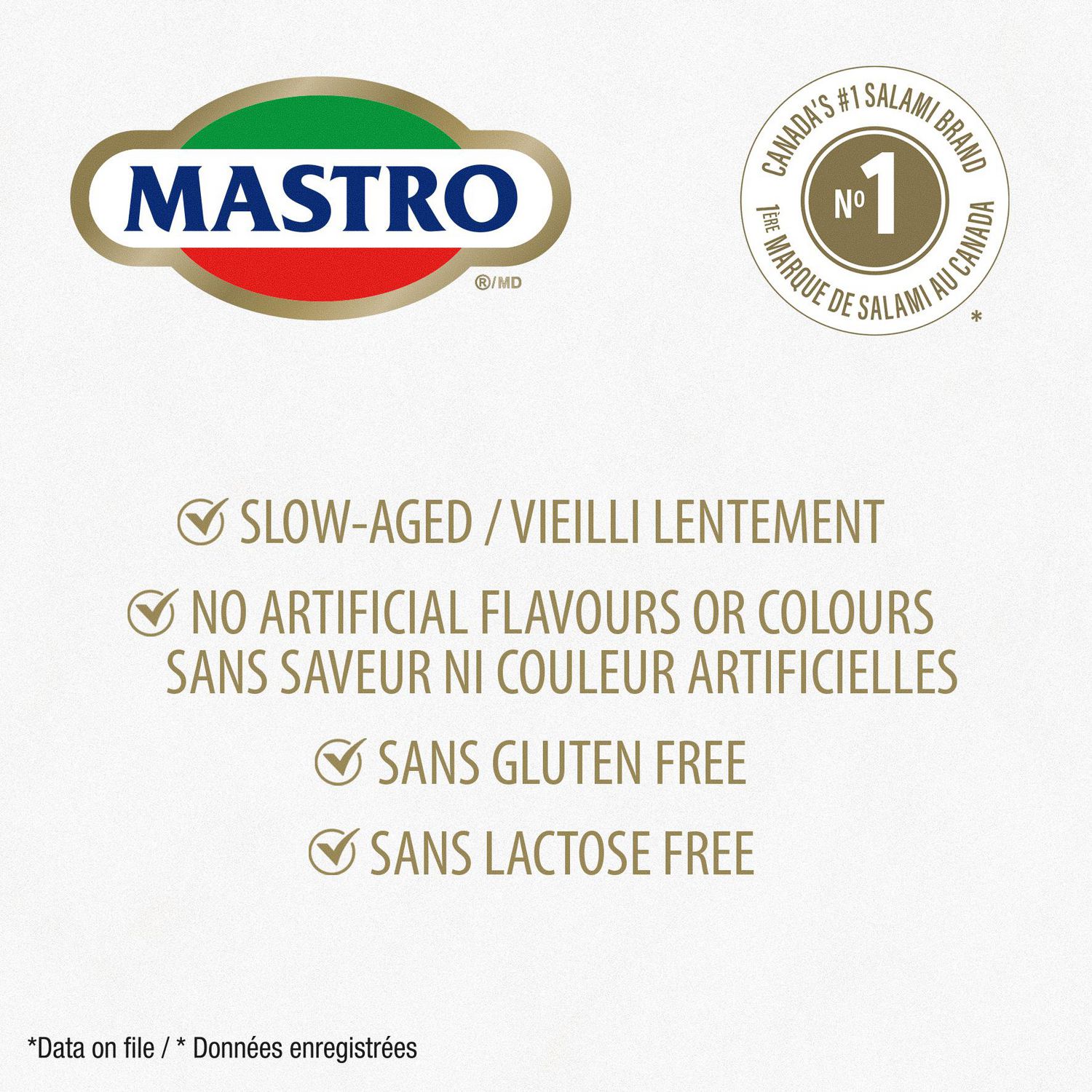 thumbnail image 2 of Mastro® Mild Salami, 375g, Dry-Cured Salami Sticks, Lactose & Gluten Free<br>375g, 2 of 5