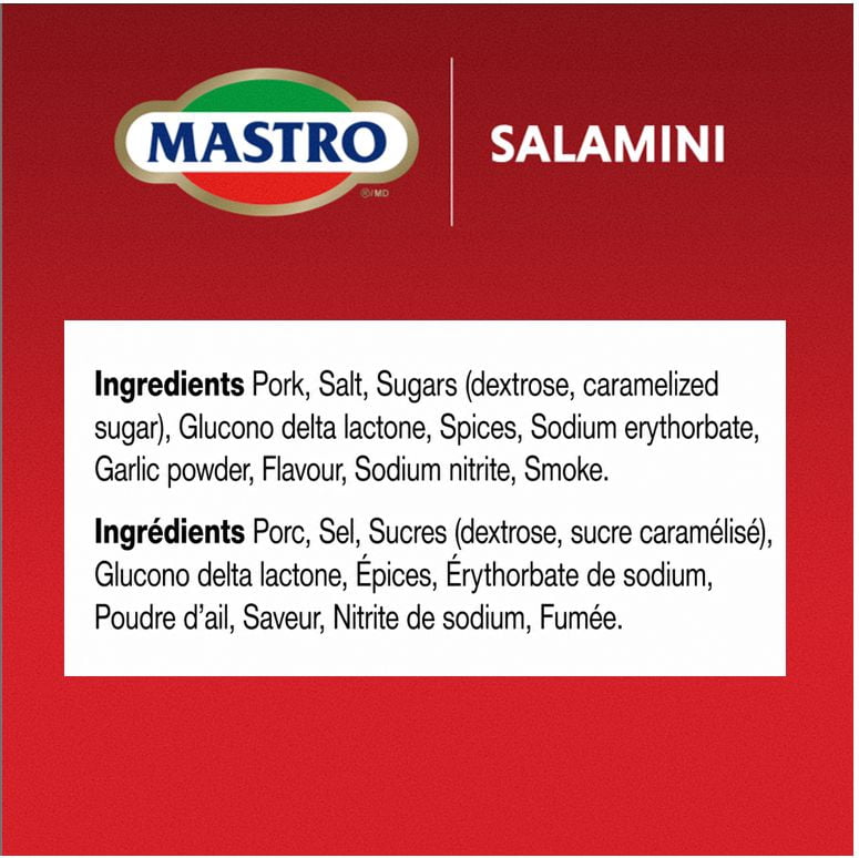thumbnail image 4 of Mastro® Hot Salami, 375g, Dry-Cured Salami Sticks, Lactose & Gluten Free <br>375g, 4 of 5