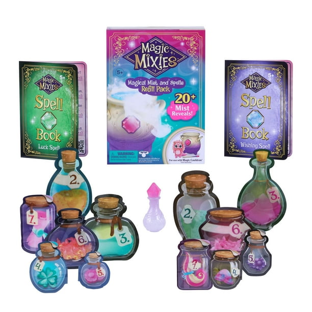 Magic Mixies- Pack de recharge de brume magique et de sorts pour le chaudron  magique 5 ans et plus 