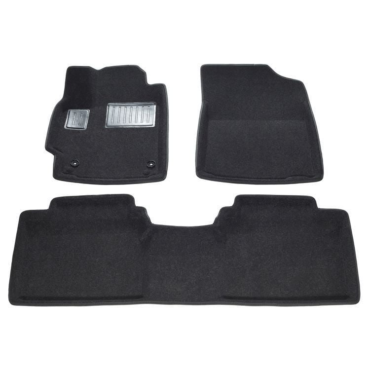 FINDWAY 3D Floor Mats for 20072011 Toyota Camry (62040BB) Black