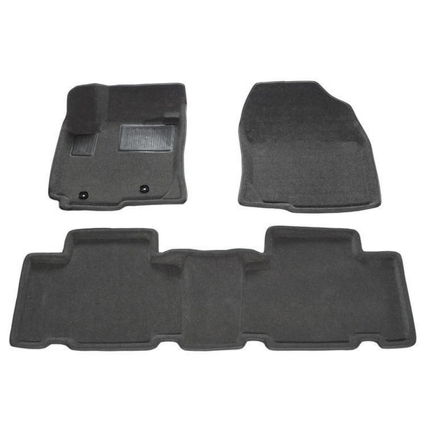 FINDWAY 3D Floor Mats for 20062012 Toyota RAV4 (62080BB) Black