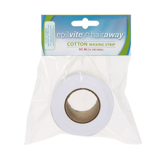 Epil-Vite / Hair-Away Cotton Waxing Strip Roll - 10 M, Flexible and thick waxing roll.