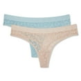 thumbnail image 1 of No Boundaries Women's Lace Thong 2-Pack, 1 of 1