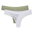 thumbnail image 1 of No Boundaries Women's Lace Thong 2-Pack, 1 of 1