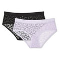thumbnail image 1 of No Boundaries Women's Lace Hipster 2-Pack, 1 of 1