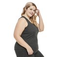 thumbnail image 2 of George Plus Women's Hacci Rib Pajama Tank, 2 of 6