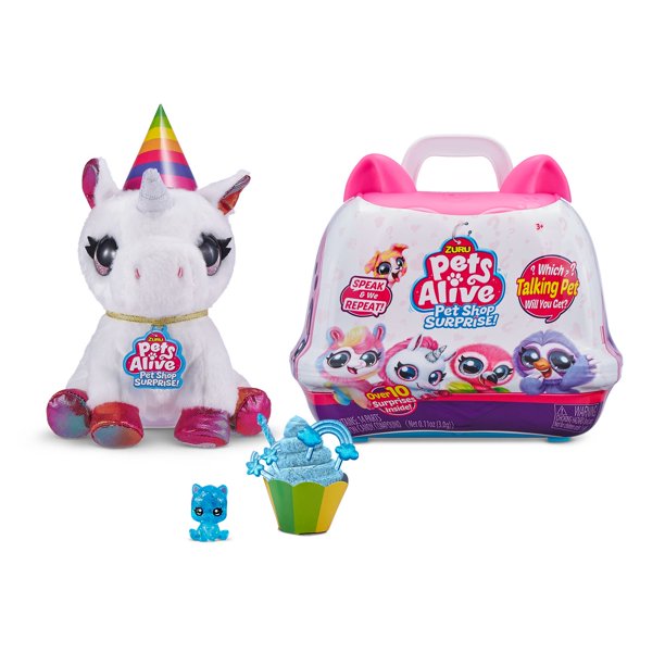 Pets Alive Pet Shop Surprise – Surprise Interactive Toy Pets with  Electronic Speak and Repeat