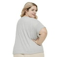 thumbnail image 3 of George Plus Women's Tie-Front Pajama Top, 3 of 6
