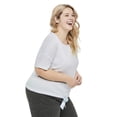 thumbnail image 2 of George Plus Women's Tie-Front Pajama Top, 2 of 6