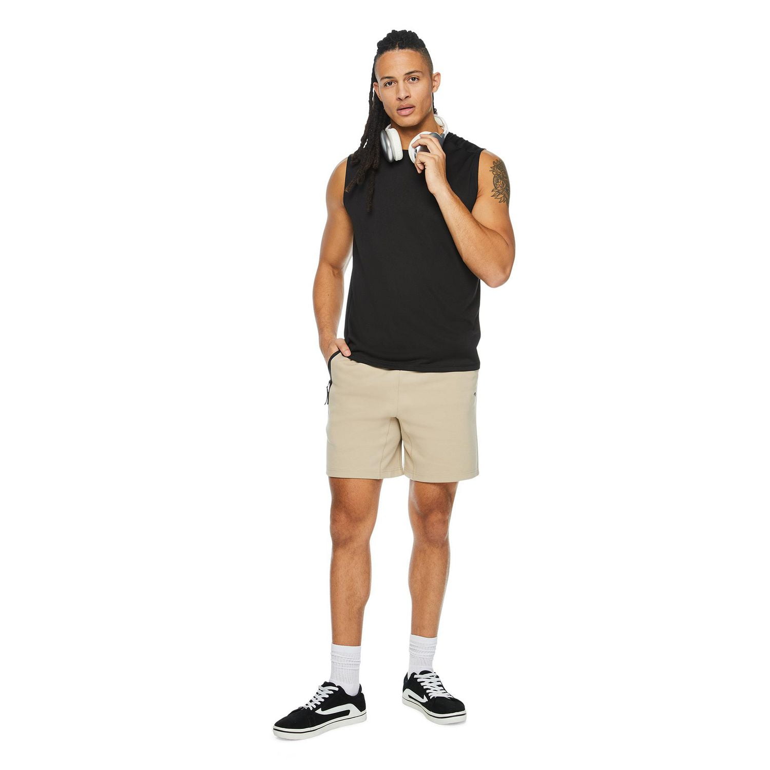 Athletic Works Men's Pull-On Zip Short