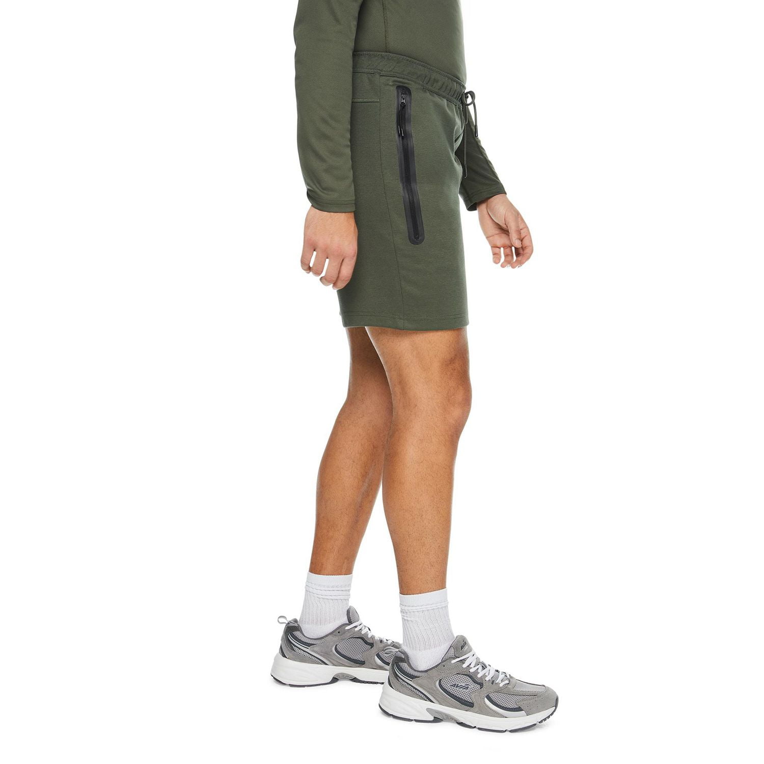 Short zippé à enfiler Athletic Works pour hommes