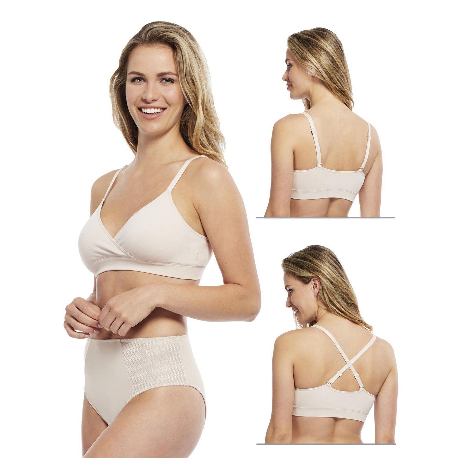 Carole Martin T-Shirt Padded Crossover Comfort Bra