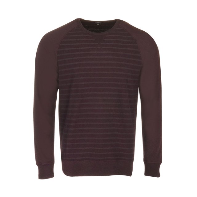 Pull en coton ouaté George pour hommes à encolure ras du cou