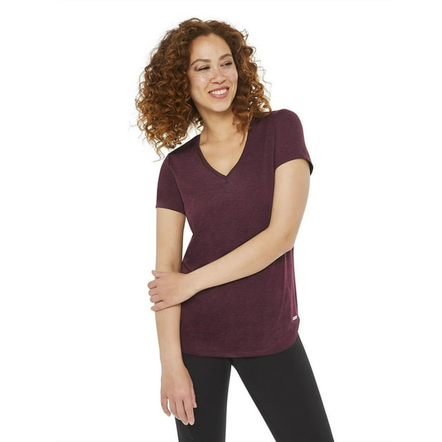 Athletic Works Women's Basic V-Neck T-Shirt