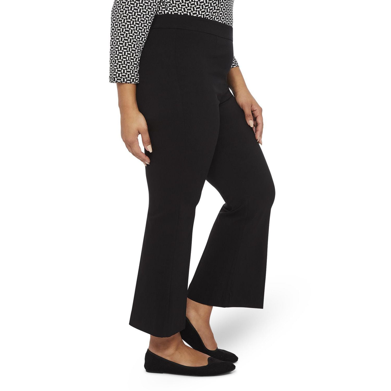 Pantalon semi-évasé George pour femmes Tailles 1X-4X