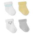 thumbnail image 1 of George Infants' 4-Pack Terry Anklet Socks, 1 of 1