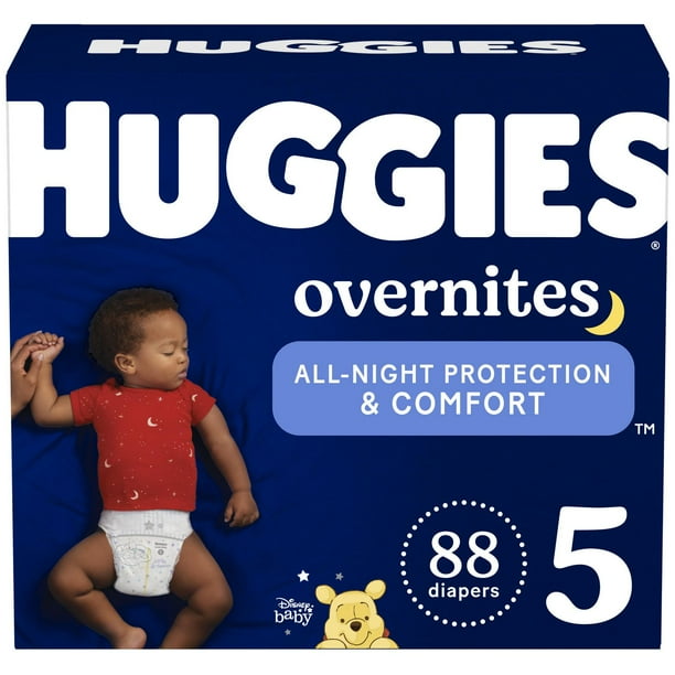 Couches pour bébés Huggies Overnites, Emballage Mega Colossal, Tailles