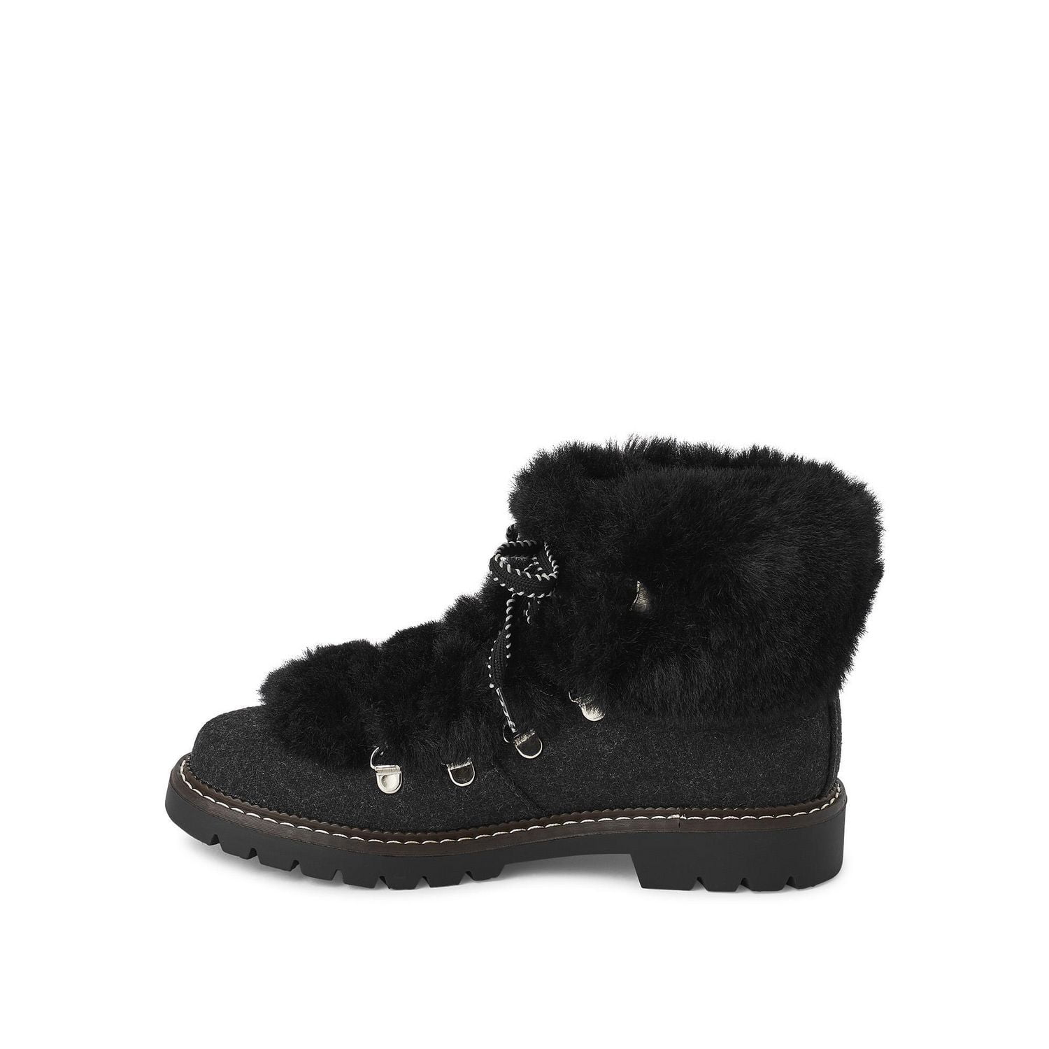George Women's Lace Up Fur Winter Booties