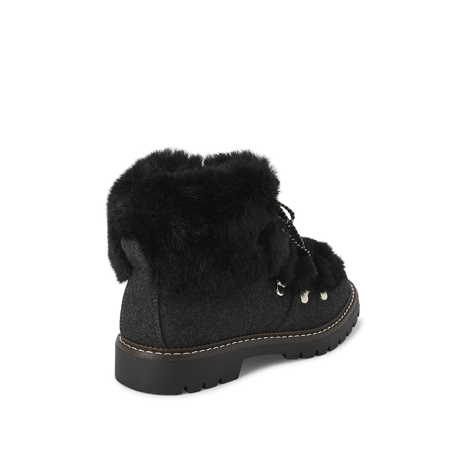 George Women's Lace Up Fur Winter Booties