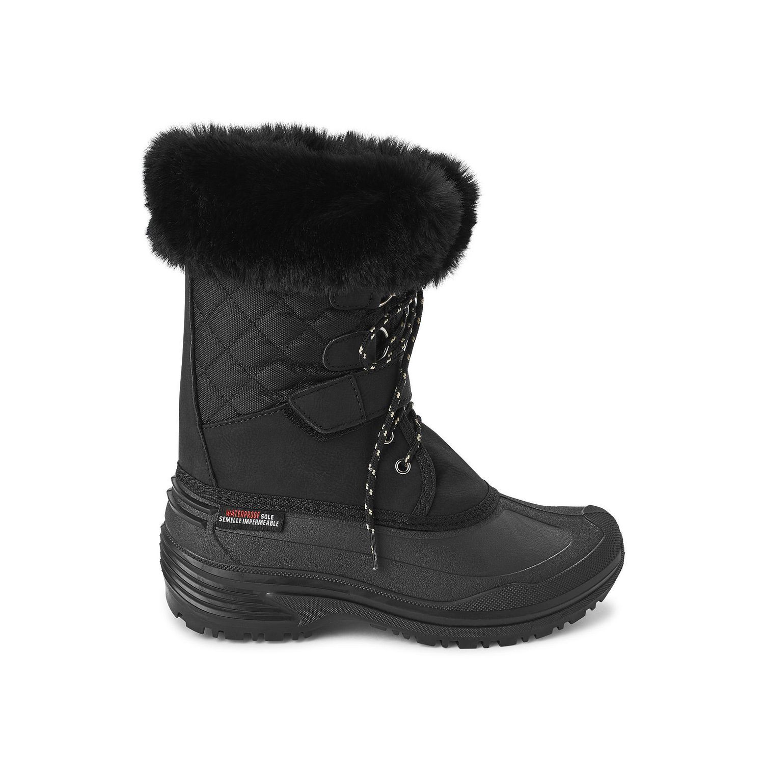 Weather Spirits Women's Faux Fur Ruff Winter Boots | Walmart Canada