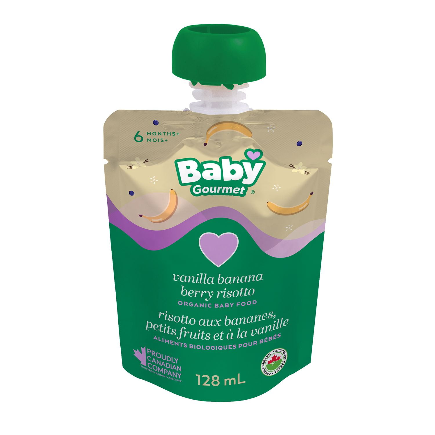 Baby Gourmet Vanilla Banana Berry Risotto Organic Baby Food Puree Walmart Canada