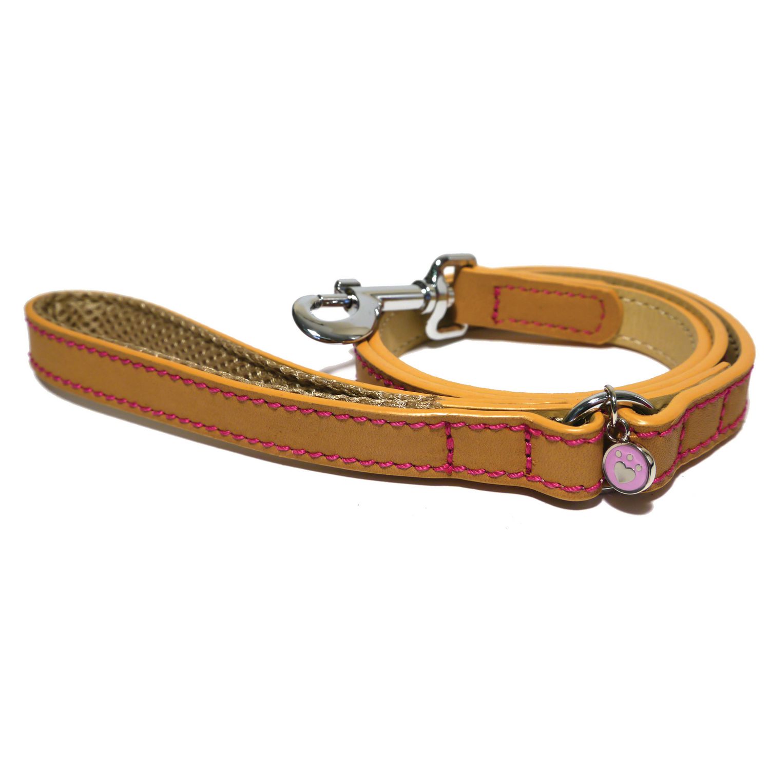 rosewood luxury leather dog collar