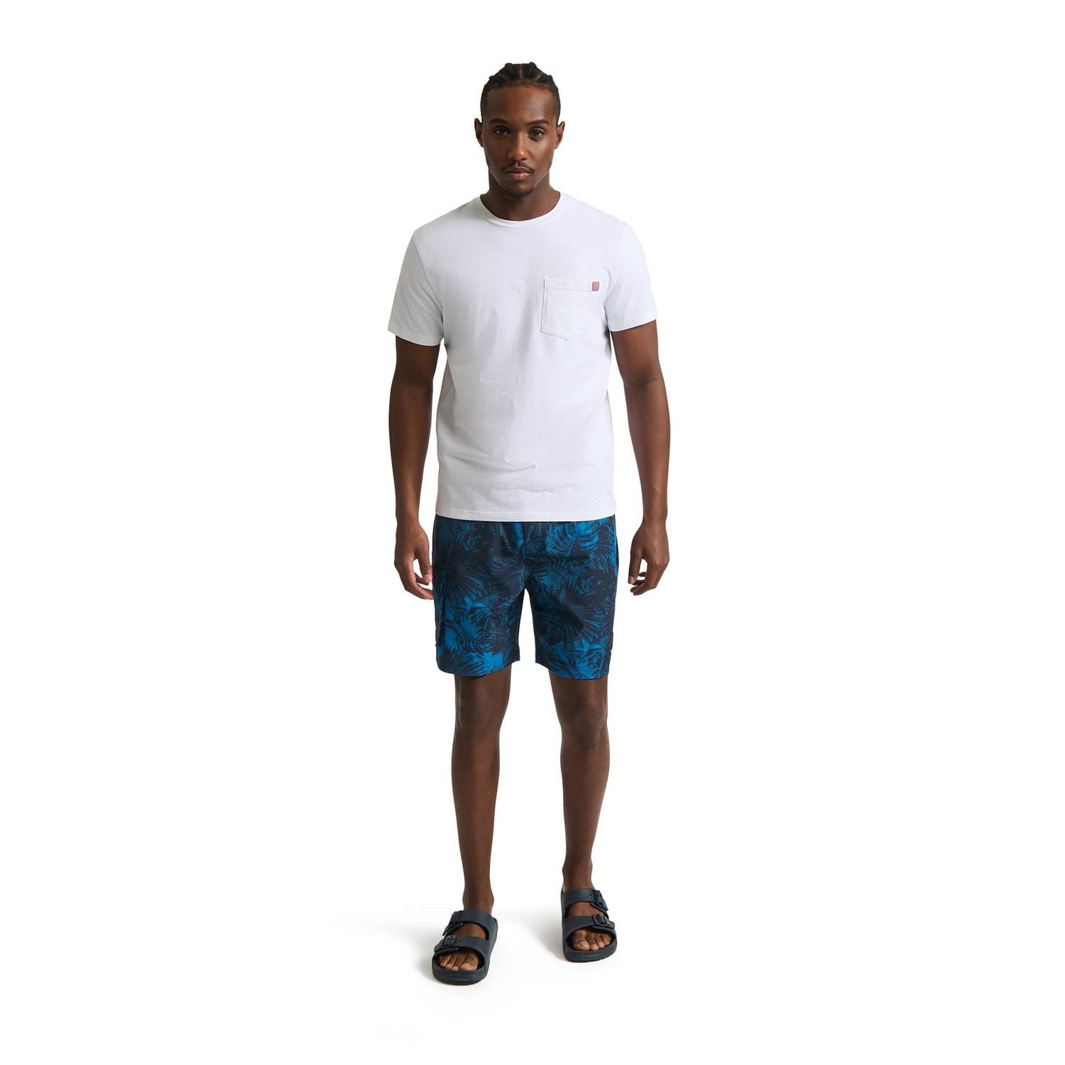 Mexx Men’s Stretch Cargo Leaf Swim Shorts