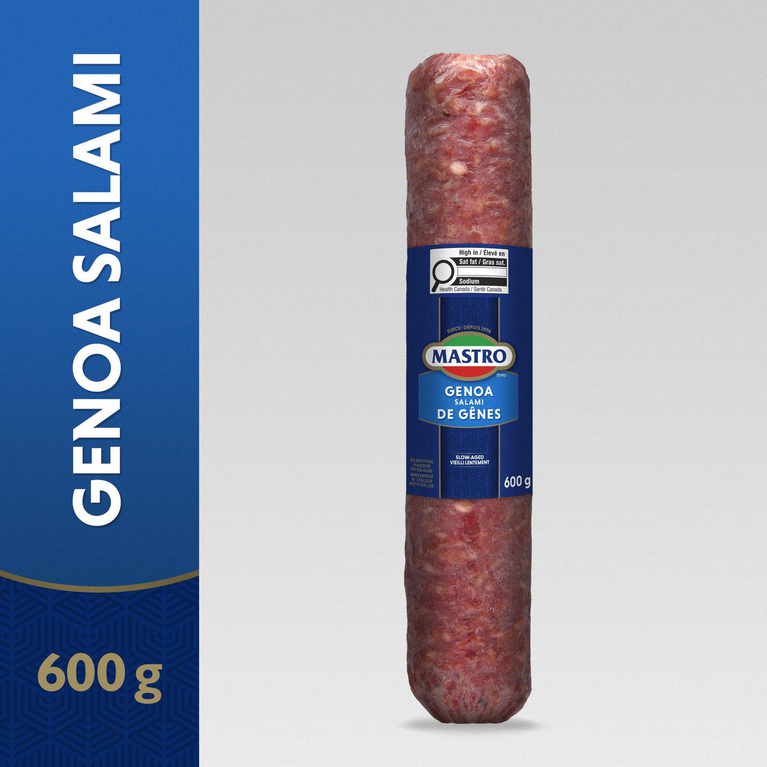 Mastro® Genoa Salami Mild Chub, Dry-Cured, 600g