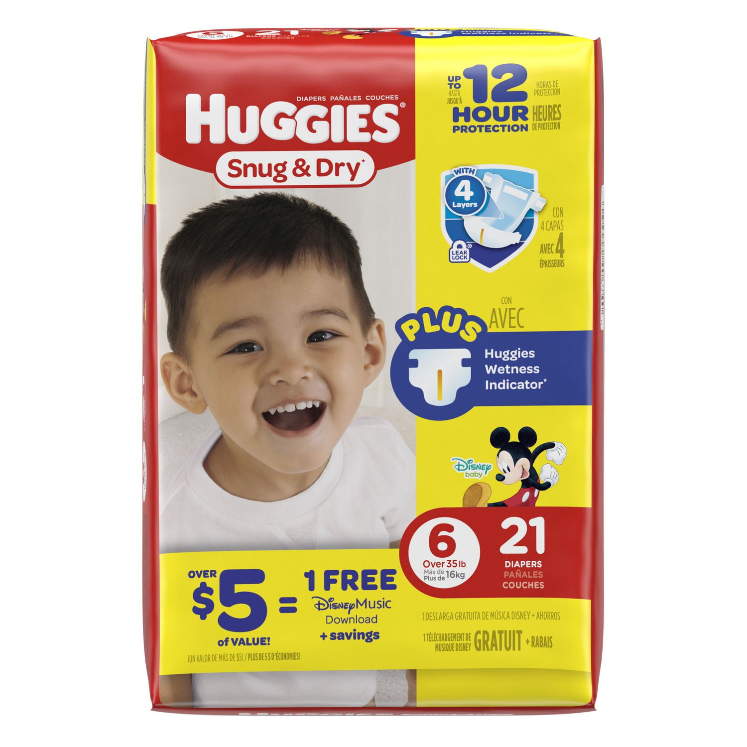 huggies snug n dry size 5