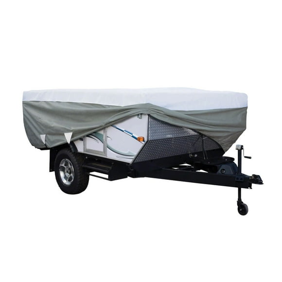 Classic Accessories Polypro 3 Folding Camping Trailer Cover, Fits 12' to 14'L Trailers