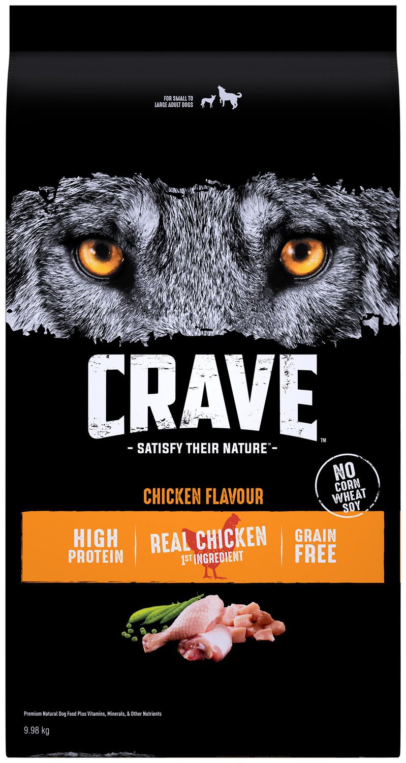 crave dog food calories