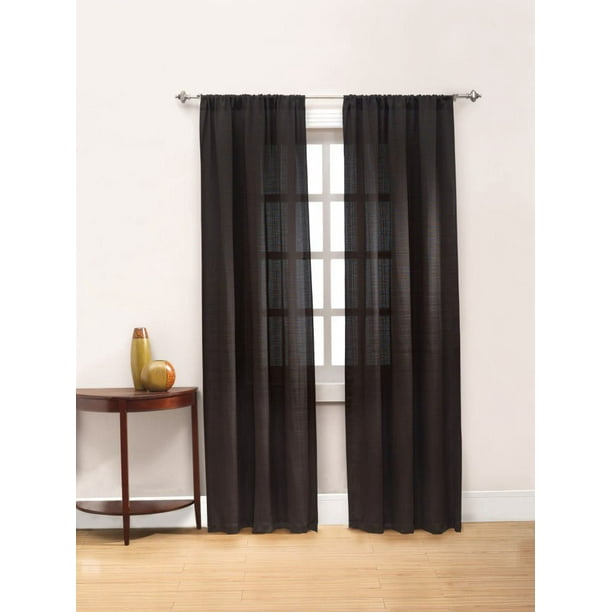 Mainstays Capri Rod Pocket Window Panels, Set of Two - Walmart.ca