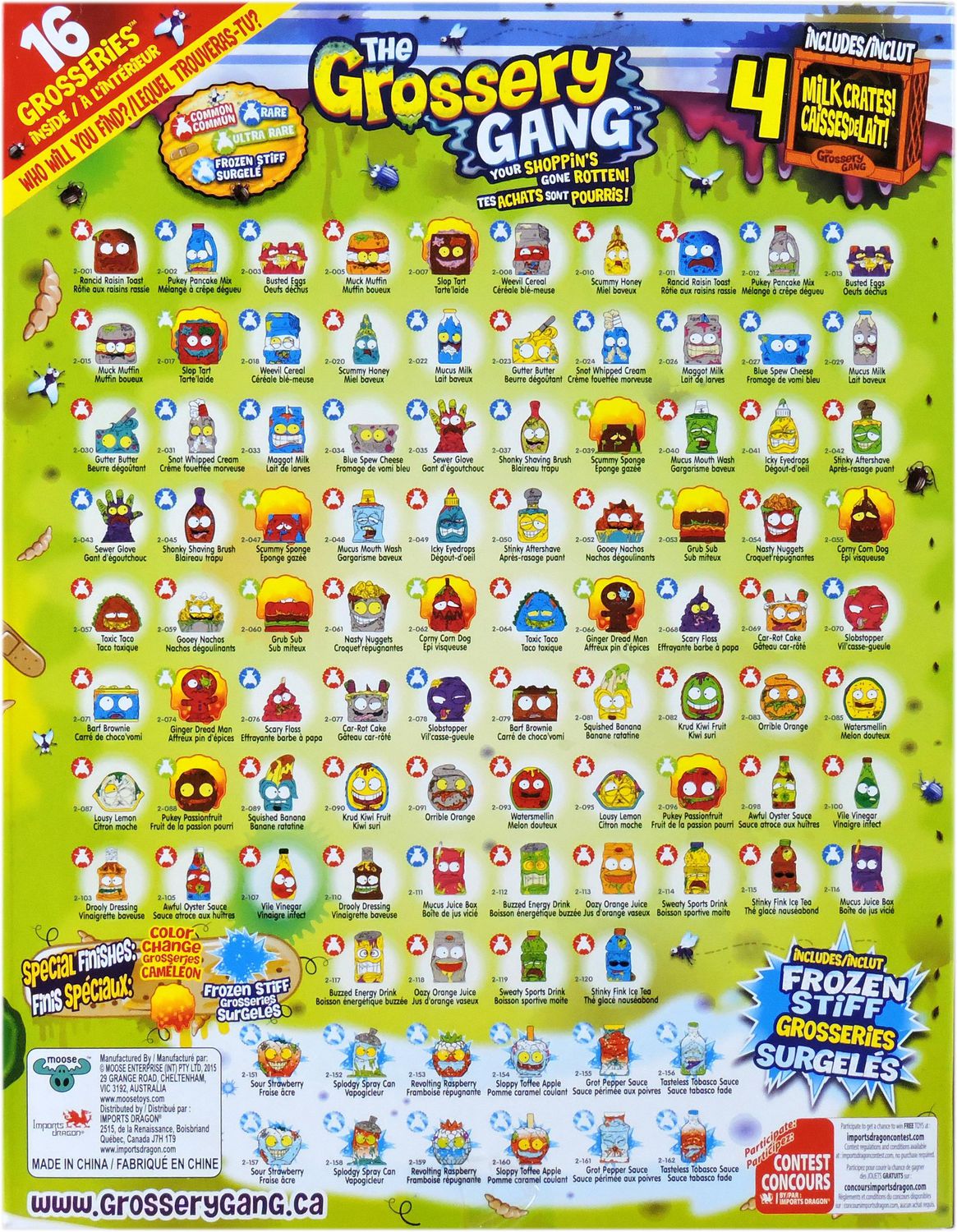 grossery gang series 1 list