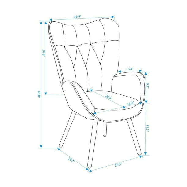 Giantex Modern Soft Accent Lazy Chair, Contemporary Lounge Chair