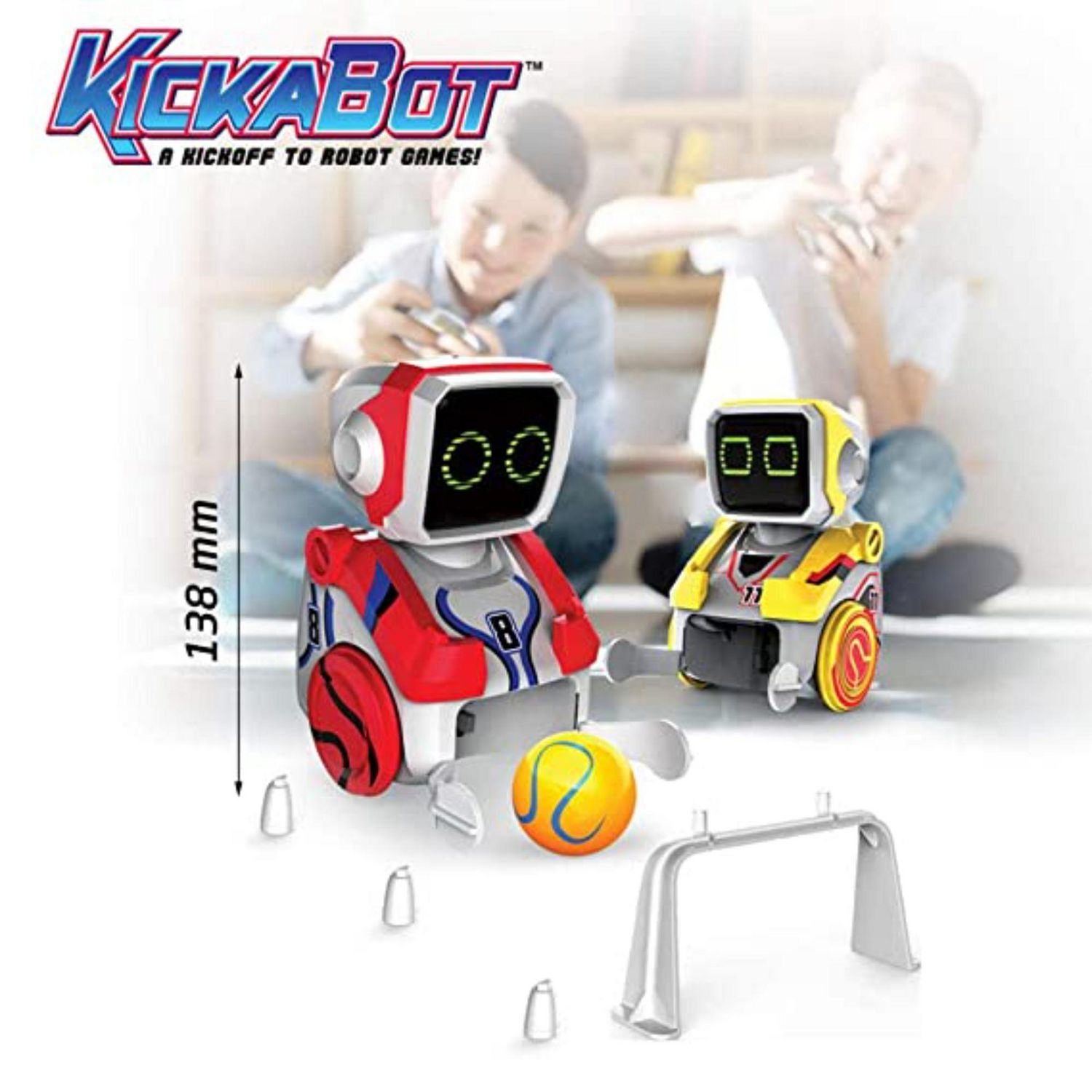Ycoo Football-Robot kickabot Bi Pack, Twin Pack Remote Controlled Robots  Game