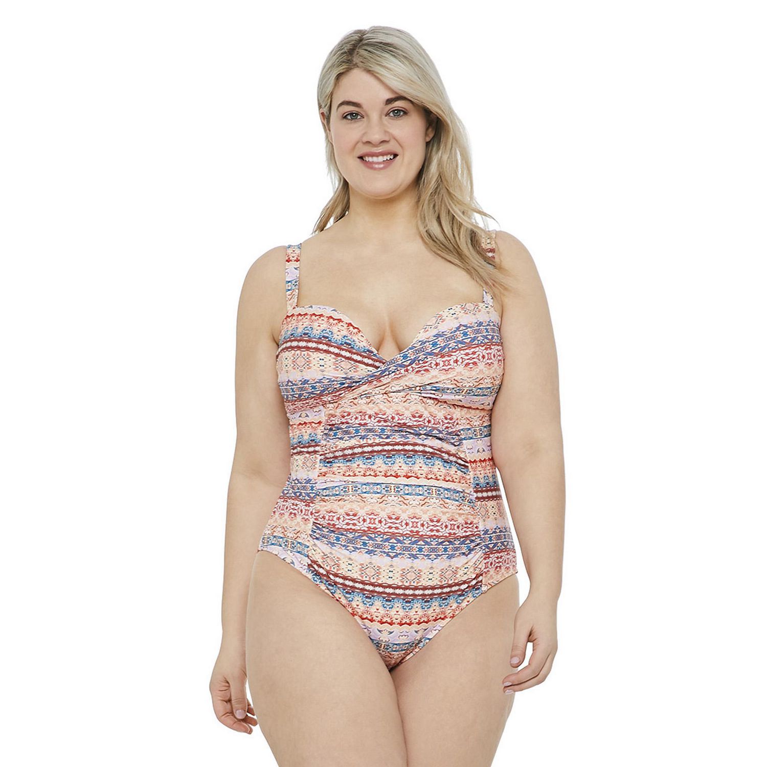Plus Women's Printed 1Piece Swimsuit Walmart Canada