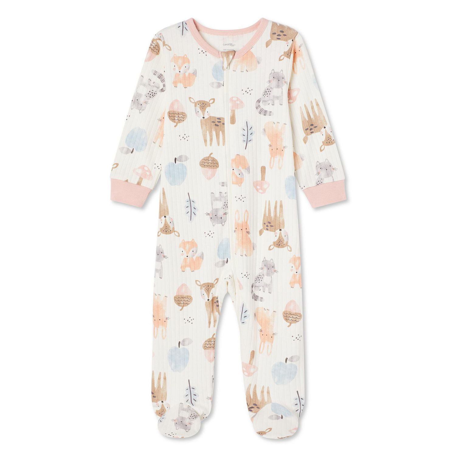 George Baby Girls Sleeper Sizes 0 24 months