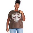 thumbnail image 1 of The Pink Closet Women's Plus Graphic Tee, 1 of 3