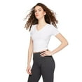 thumbnail image 2 of No Boundaries Women's V-Neckline Baby Tee, 2 of 6