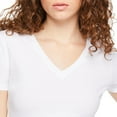 thumbnail image 4 of No Boundaries Women's V-Neckline Baby Tee, 4 of 6