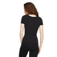 thumbnail image 3 of No Boundaries Women's V-Neckline Baby Tee, 3 of 6