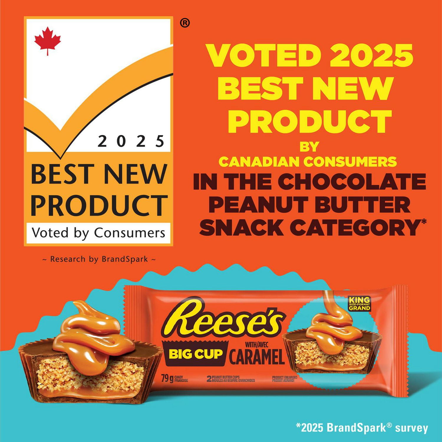 REESE'S Big Cup with Caramel, 79 g