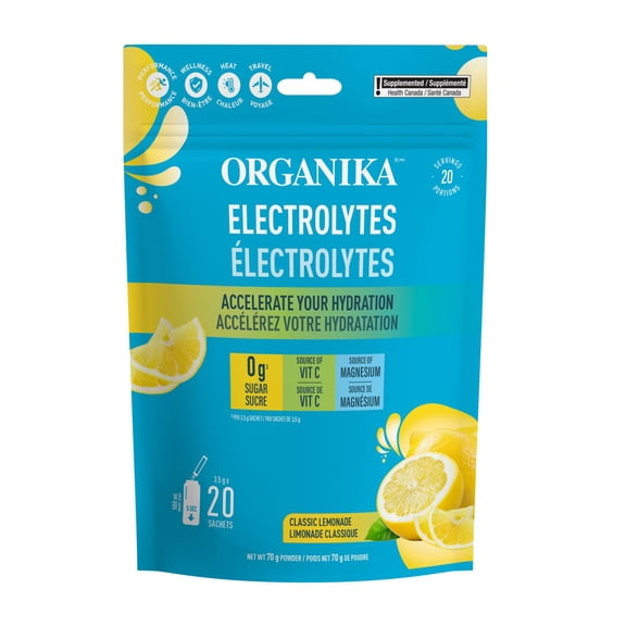 ORGANIKA Electrolytes Classic Lemonade On-the-Go