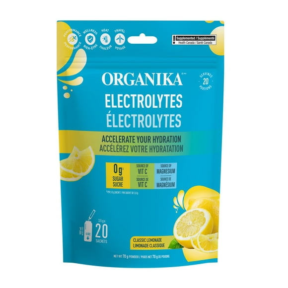 ORGANIKA Sachets Nomades Limonade Classique Électrolytes
