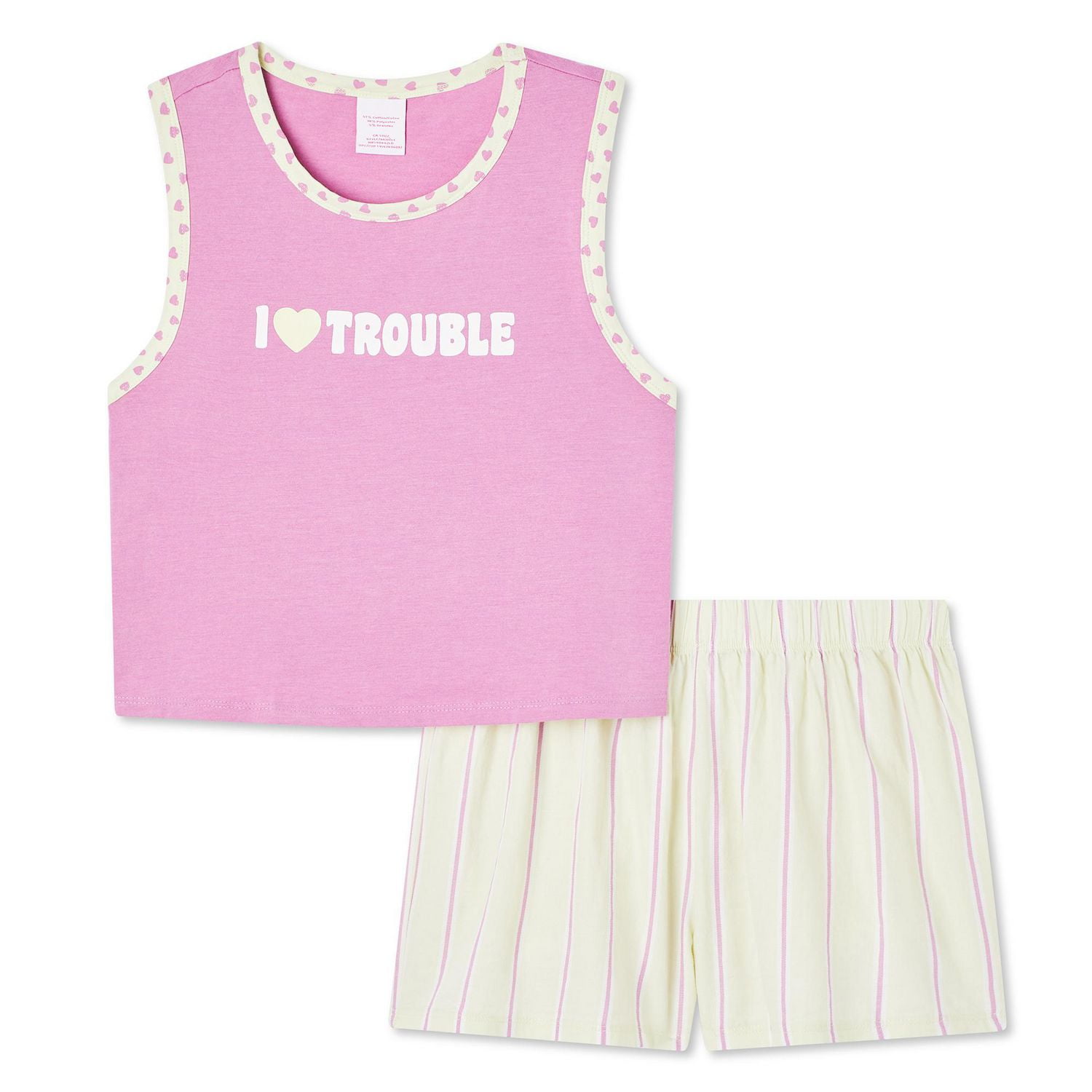 No Boundaries Women's Pajama 2-Piece Set