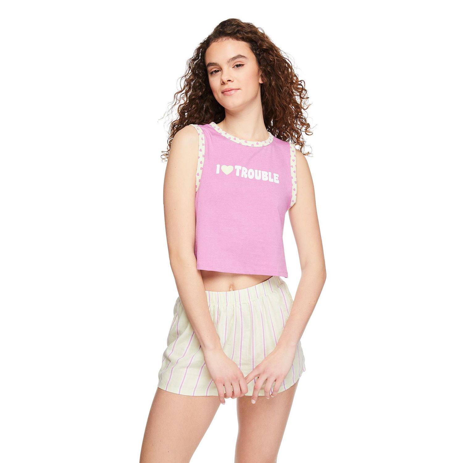 No Boundaries Women's Pajama 2-Piece Set