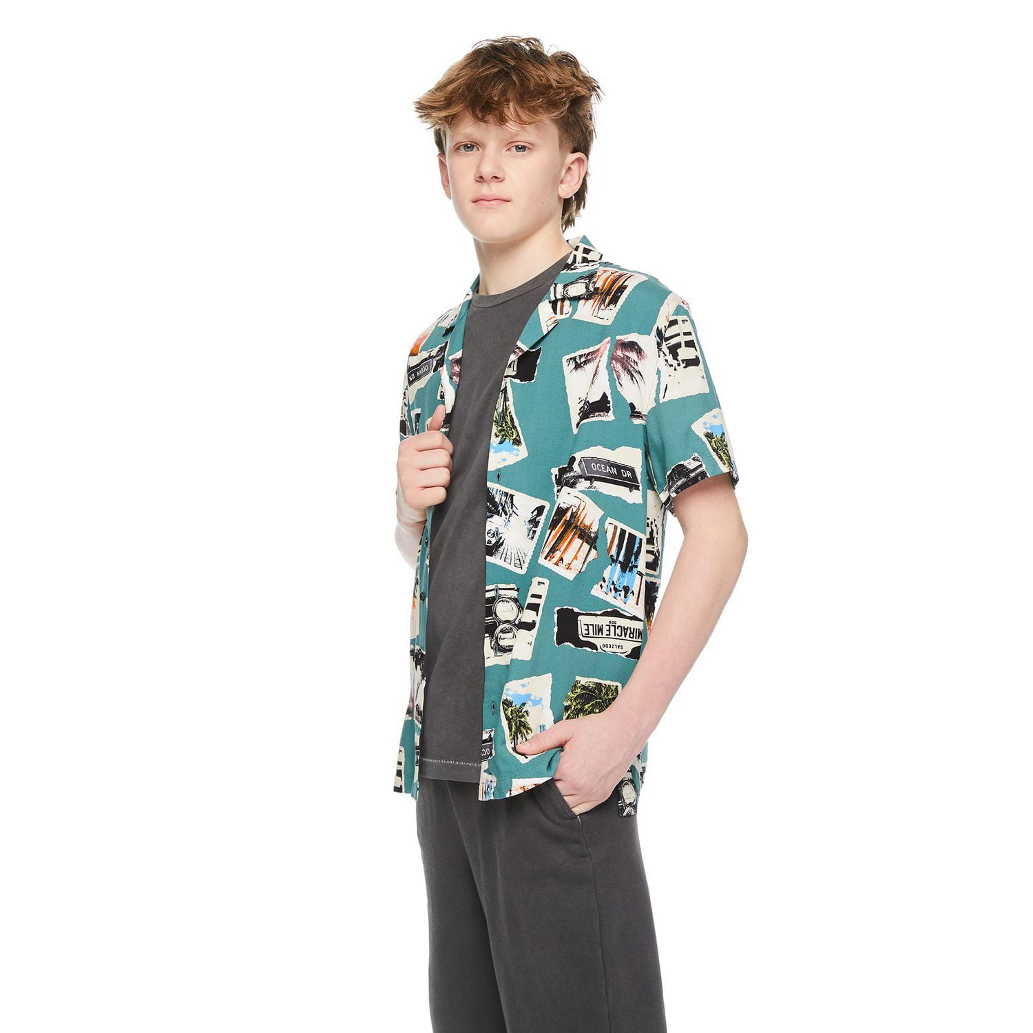 Jackson Boys' Short Sleeve Resort Shirt