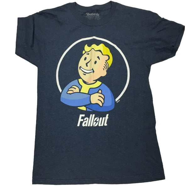 T-shirt à manches courtes Bethesda pour hommes à libellé Fallout
